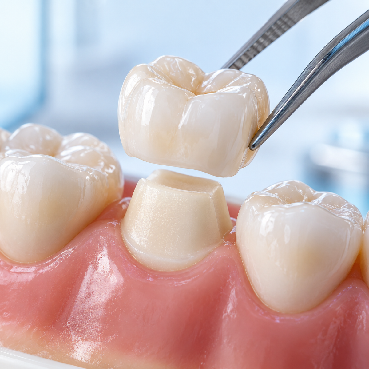 Imagen ilustrativa: Corona Porcelana pura — Clarity Dental