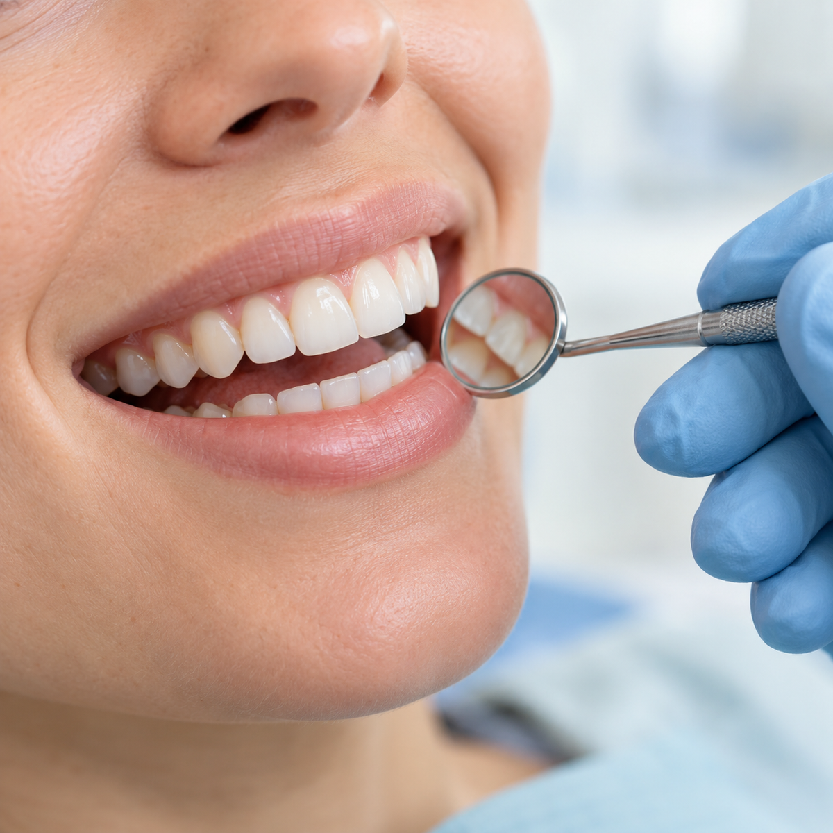 Imagen ilustrativa de examen inicial dental — Clarity Dental