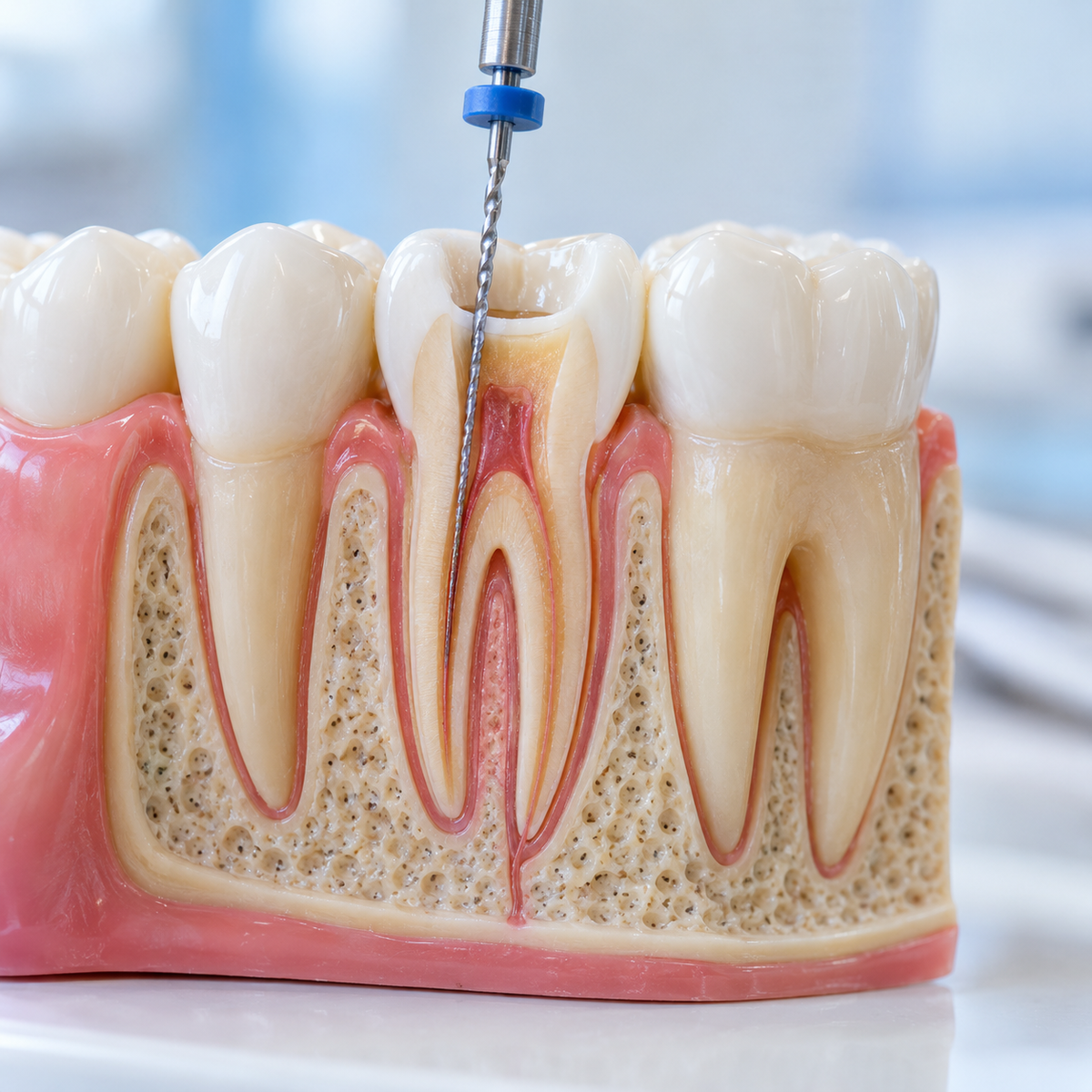 Imagen ilustrativa: Endodoncia pieza anterior unirradicular — Clarity Dental