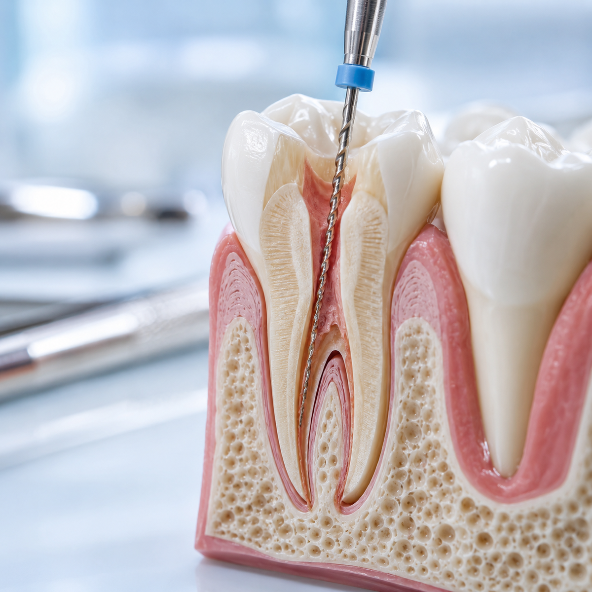 Imagen ilustrativa: Endodoncia pieza premolar unirradicular — Clarity Dental